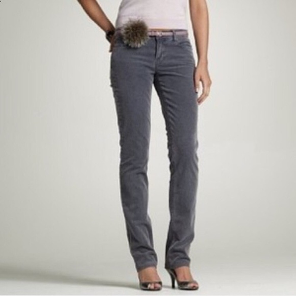 Gray JCrew matchstick corduroy pants 32R